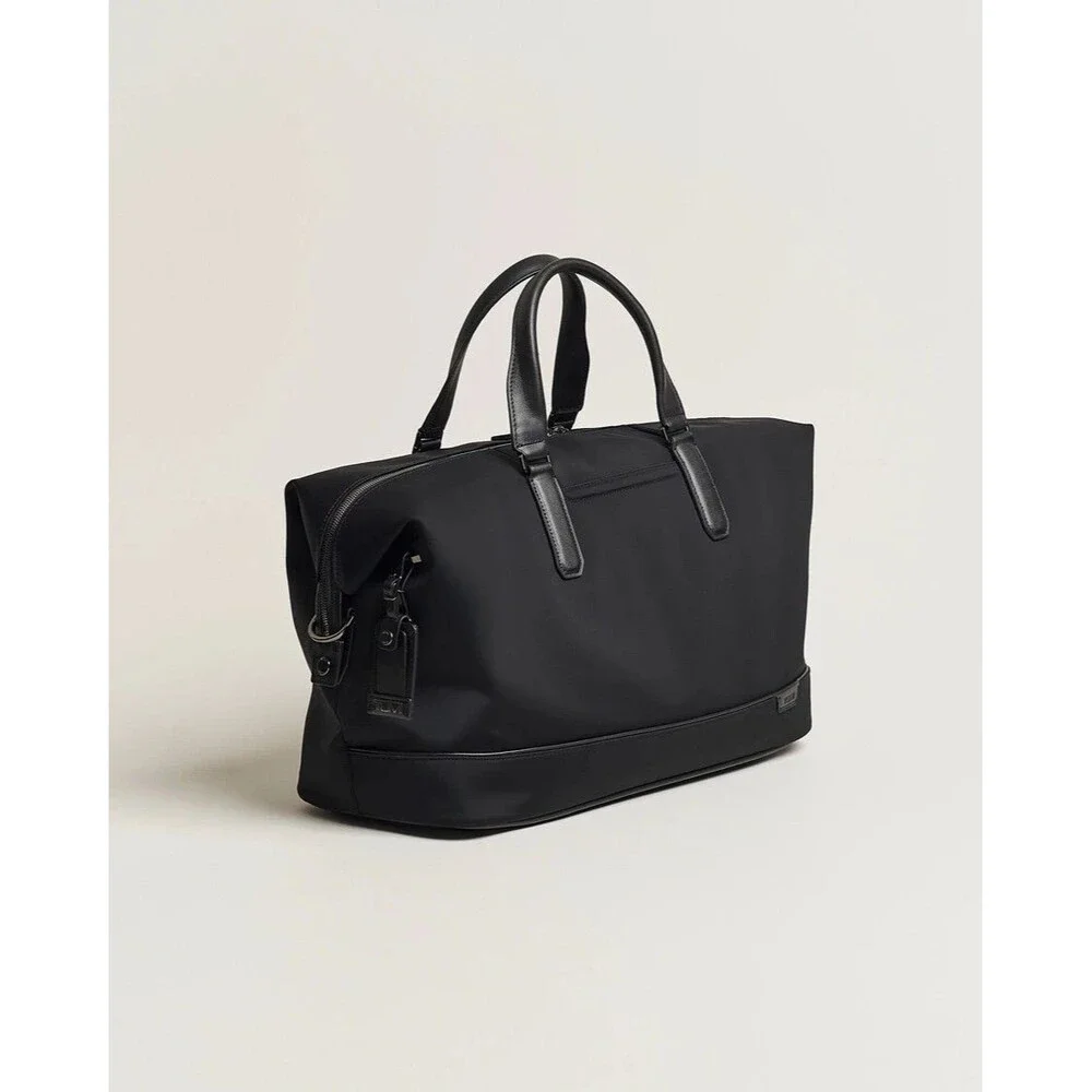TUMI Nelson Harrison Duffle In Black Crossbody Strap $675